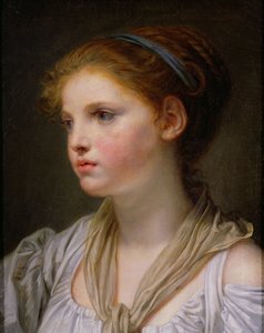 Girl with a Blue Ribbon